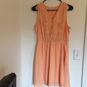 Charming Charlie’s pastel orange short dress